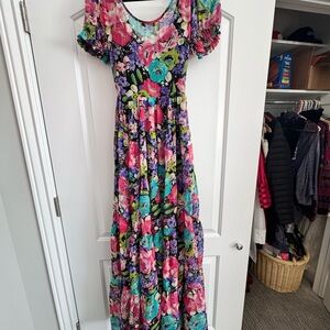 VINTAGE Betsey Johnson Sheer Floral Dress